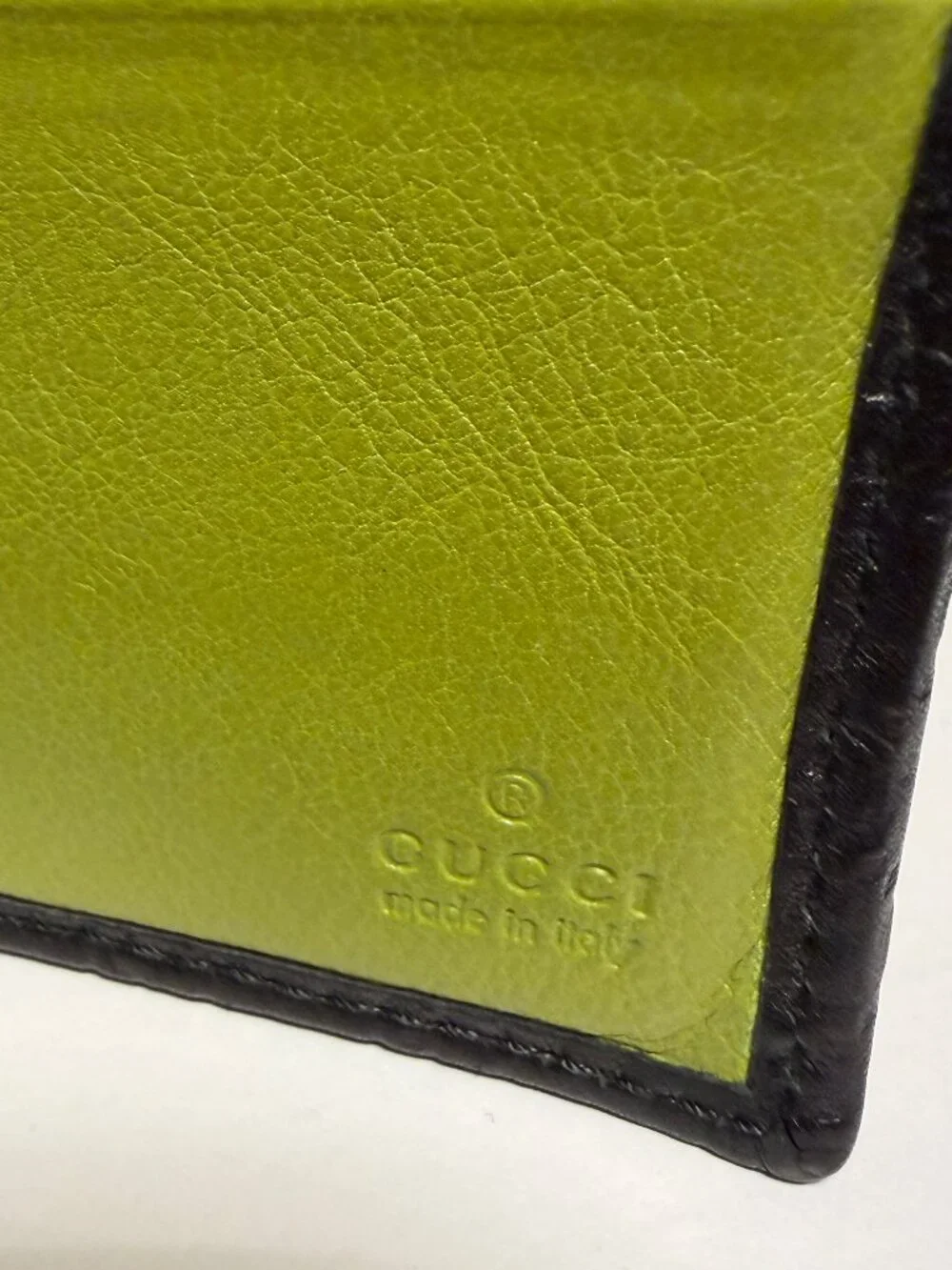 Gucci Guccissima Leather Bi Fold Wallet  Men's